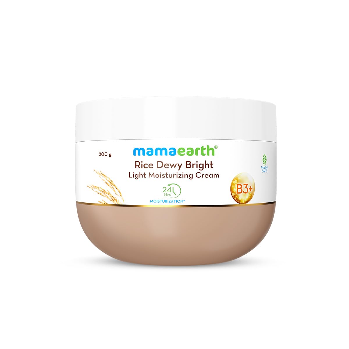 Mamaearth Rice Dewy Bright Light Moisturizing Cream 200g