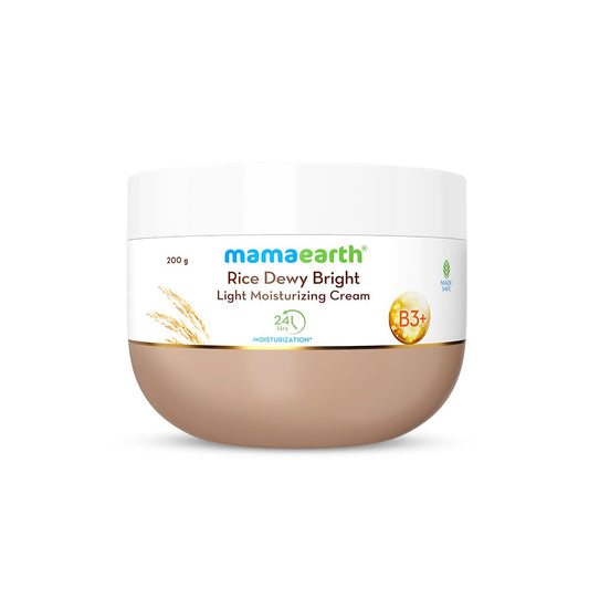 Mamaearth Rice Dewy Bright Light Moisturizing Cream 200g