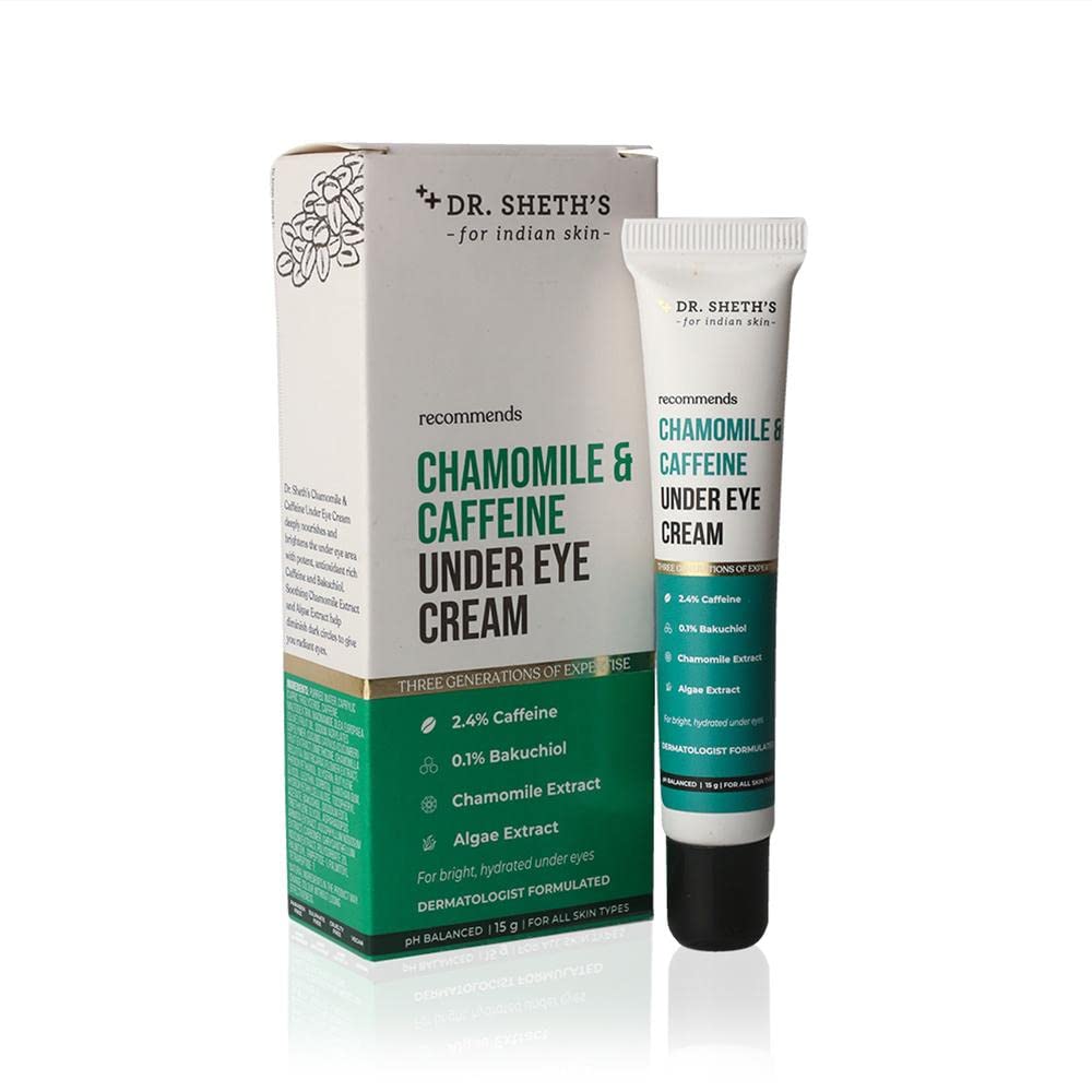 Dr. Sheth's Chamomile & Caffeine Under Eye Cream - 15G