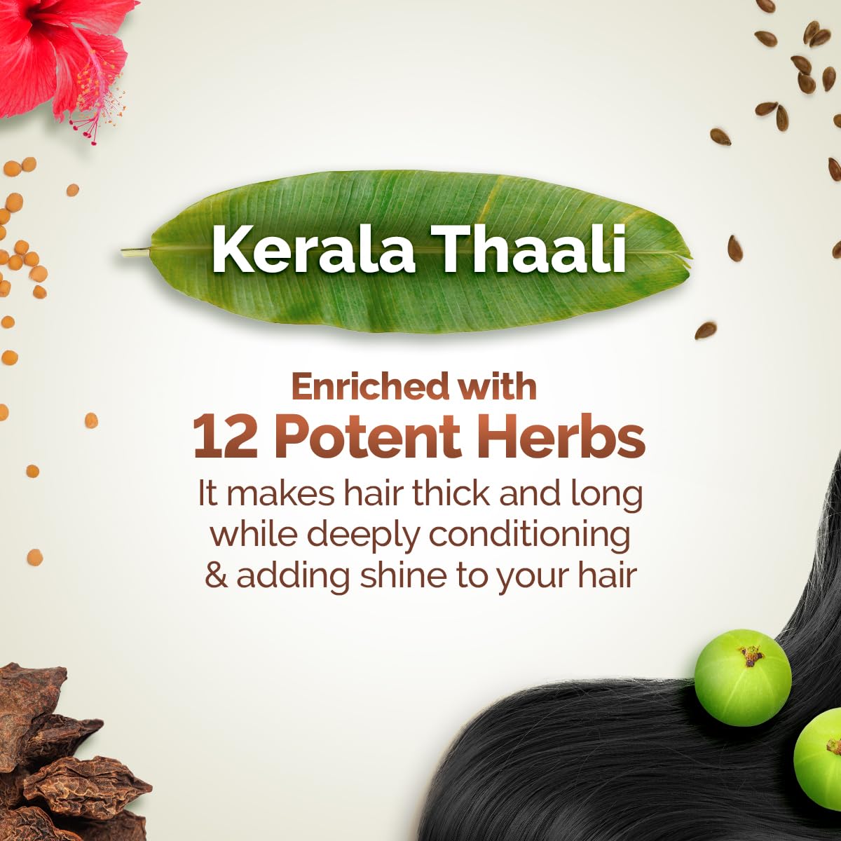 Mamaearth Kerala Thaali Shampoo and conditioner combo for Thick & Long Hair - 250 ml