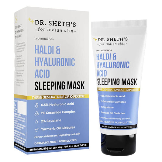 Dr. Sheth's Haldi & Hyaluronic Acid Sleeping Mask - 40G