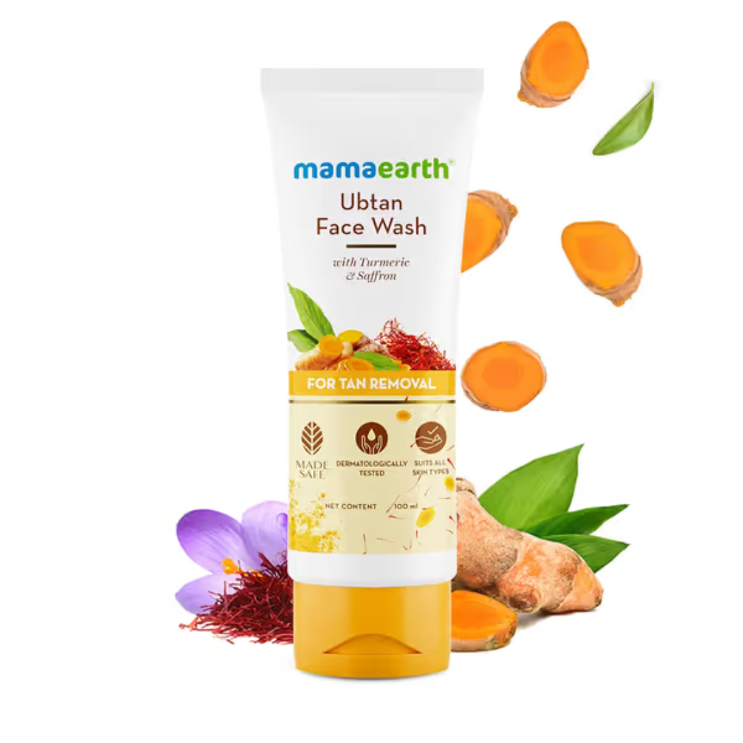 Mamaearth Ubtan Face Wash for Tan removal and Skin brightening 100 ml