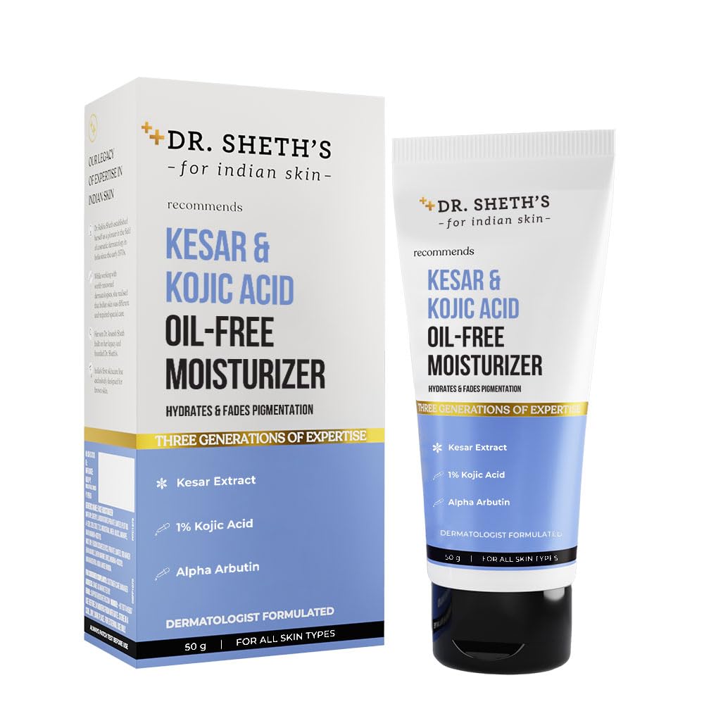 Dr. Sheth's Kesar & Kojic Acid Oil-Free Moisturizer - 50G