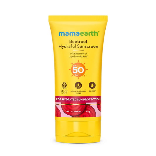 Mamaearth Beetroot Hydraful Sunscreen 50g