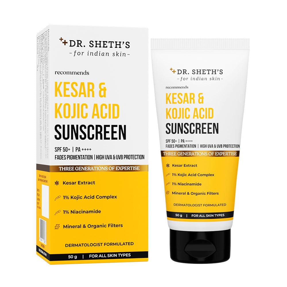 Dr. Sheth's Kesar & Kojic Acid Sunscreen 50 G