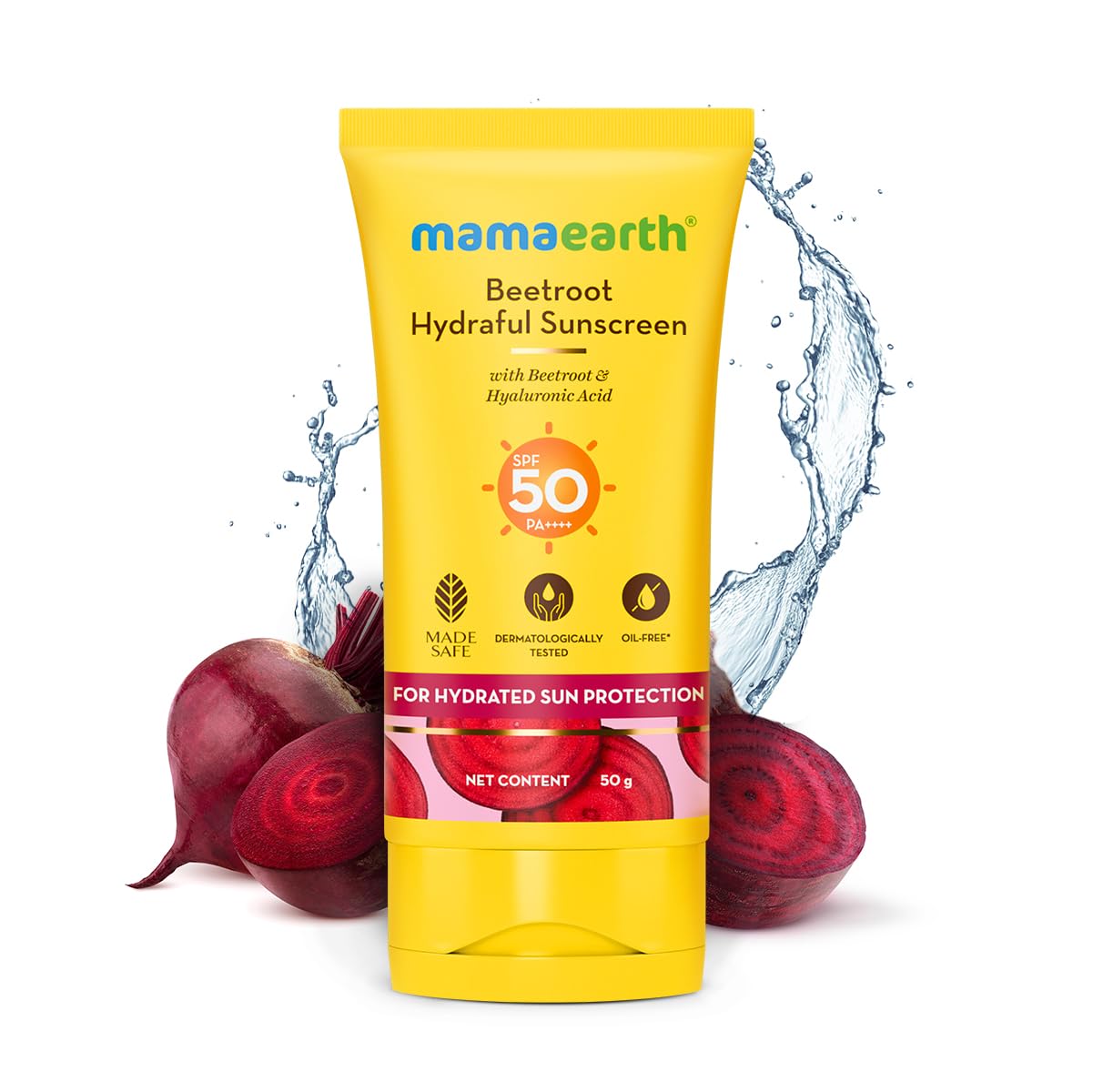 Mamaearth Beetroot Hydraful Sunscreen 50g