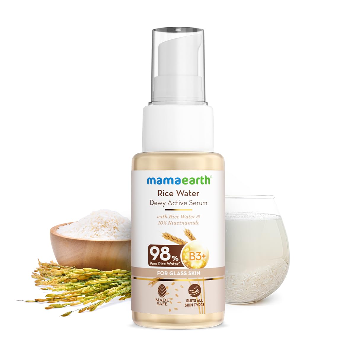 Mamaearth Rice Water Dewy Active Serum 50ml