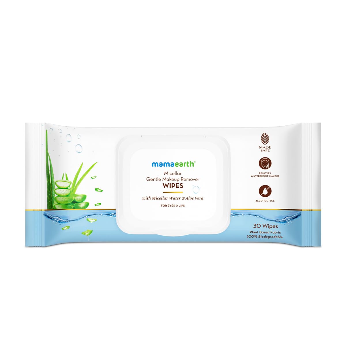 Mamaearth Micellar Gentle Makeup Remover Wipes 30Nos