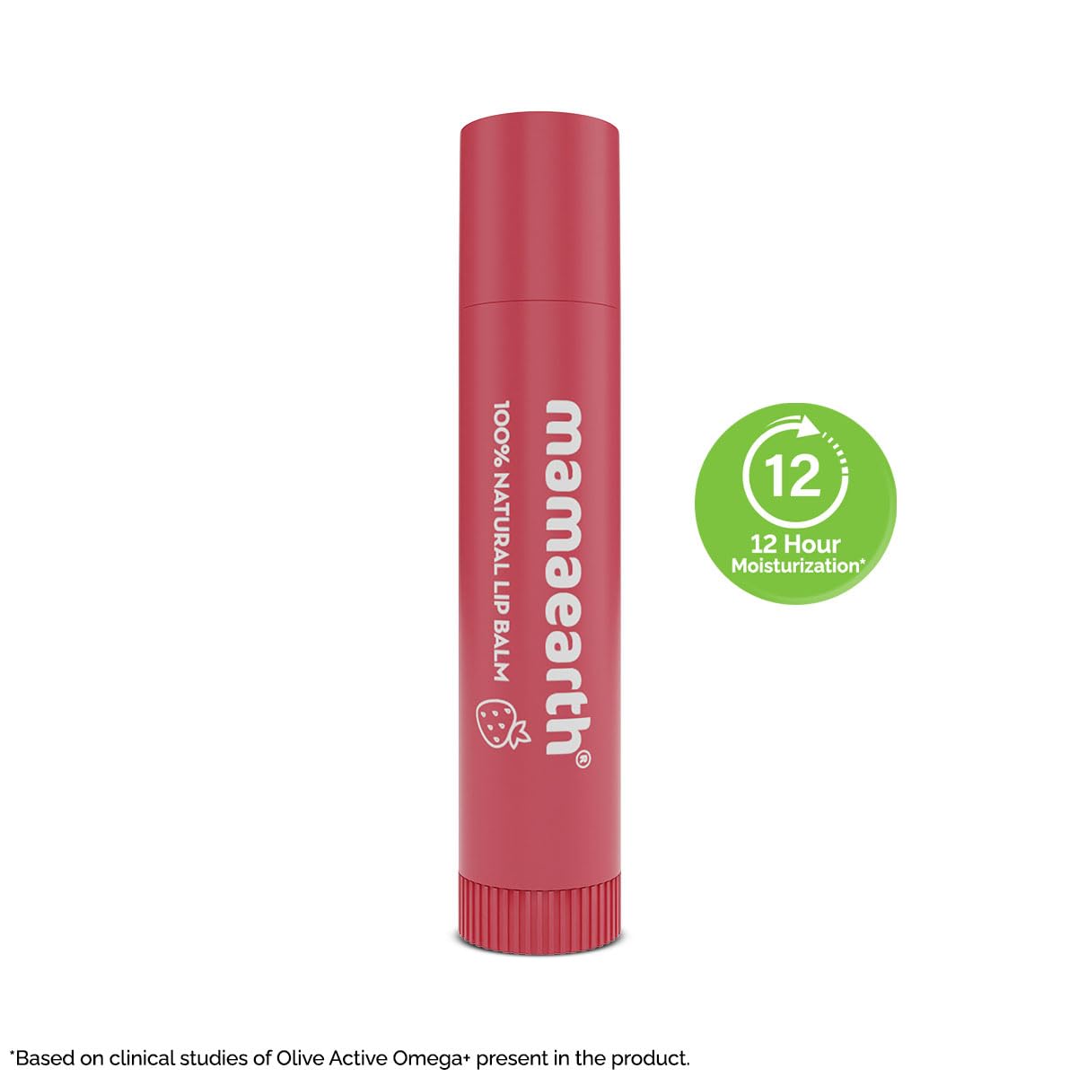 Mamaearth Nourishing Tinted 100% Natural Lip Balm with Vitamin E and Strawberry for Soft & Supple Lips - 4 g