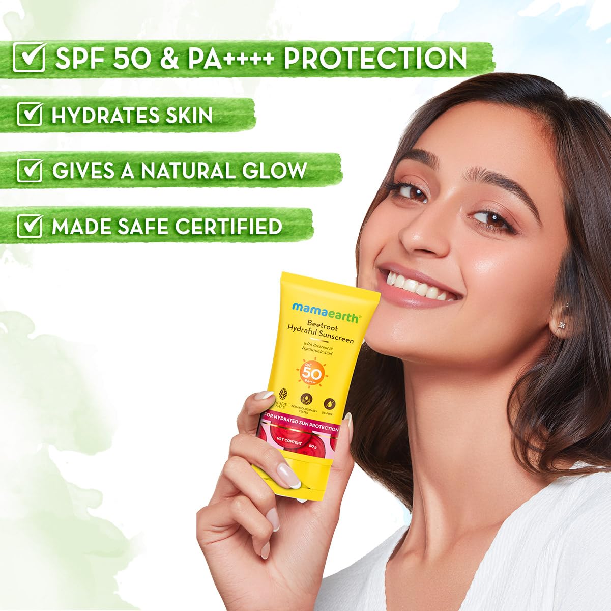 Mamaearth Beetroot Hydraful Sunscreen 50g