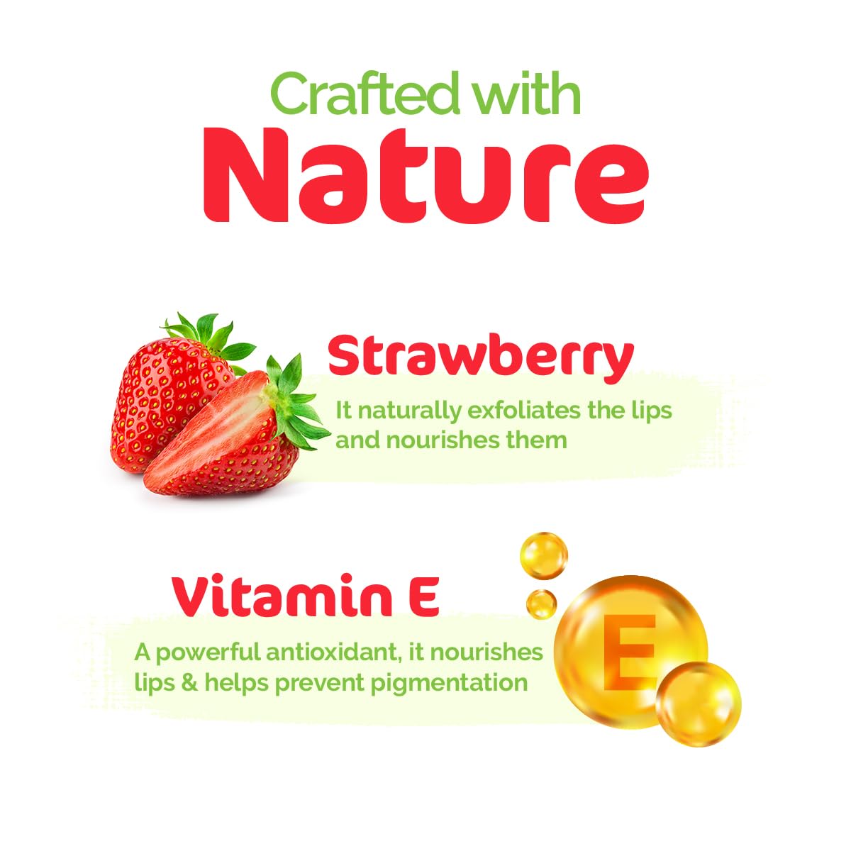 Mamaearth Nourishing Tinted 100% Natural Lip Balm with Vitamin E and Strawberry for Soft & Supple Lips - 4 g