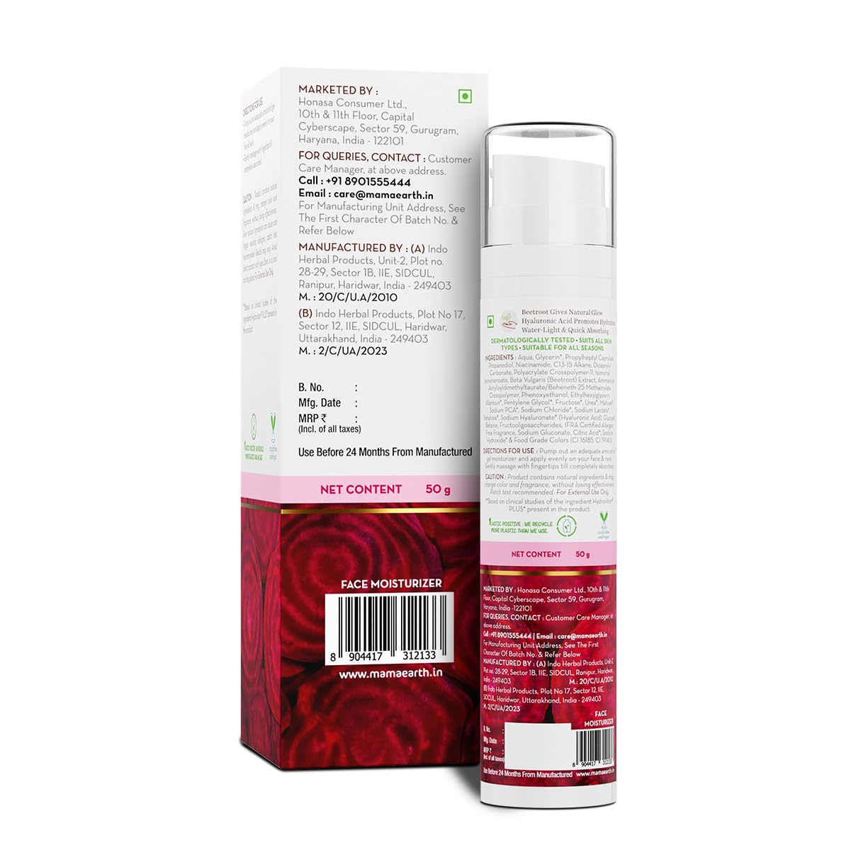 Mamaearth Beetroot Hydraful Moisturizer - 50ml