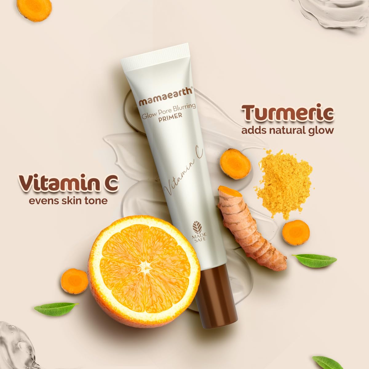 Mamaearth Glow Pore Blurring Primer with Vitamin C & Turmeric - 25 g