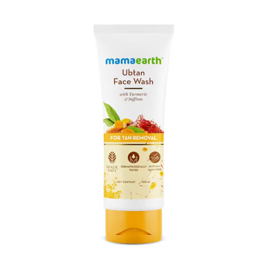 Mamaearth Ubtan Face Wash for Tan removal and Skin brightening 100 ml