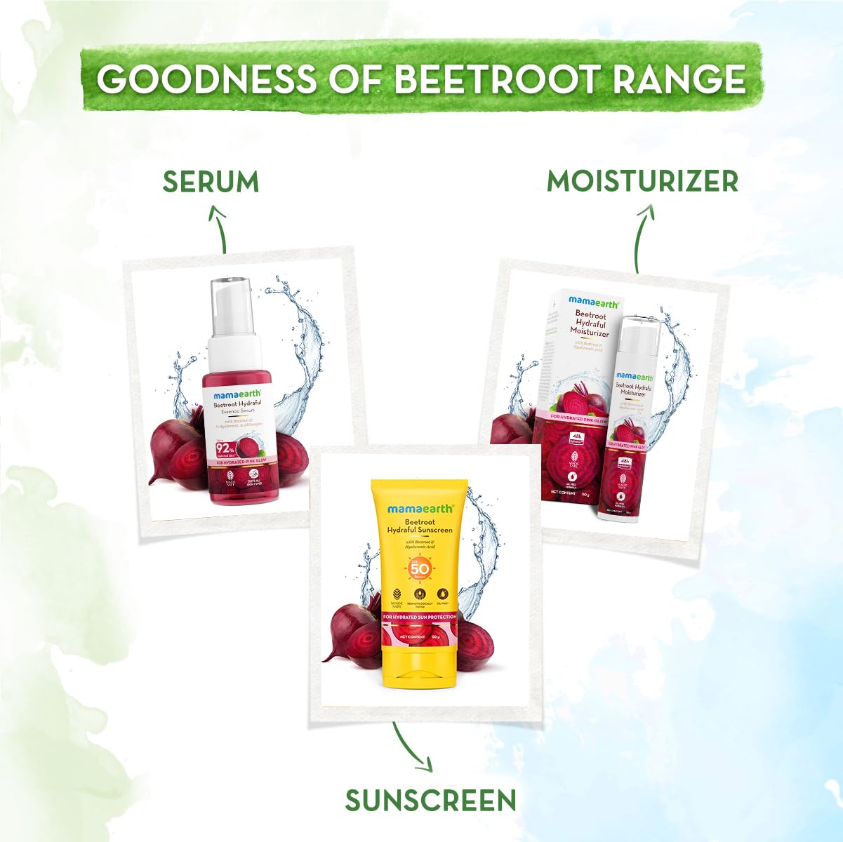 Mamaearth Beetroot Hydraful Sunscreen 50g