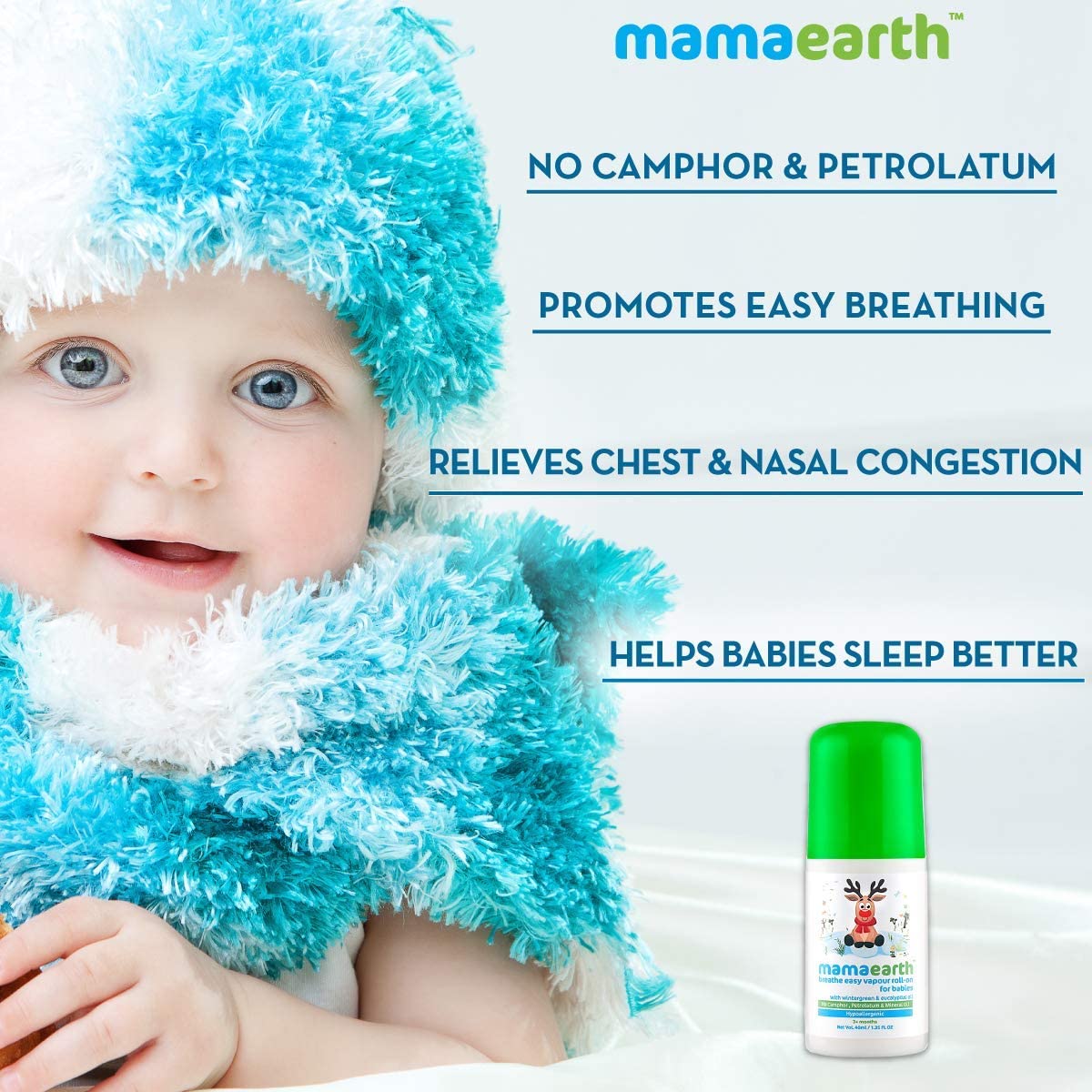 Mamaearth easy vapour roll-on for babies benefits