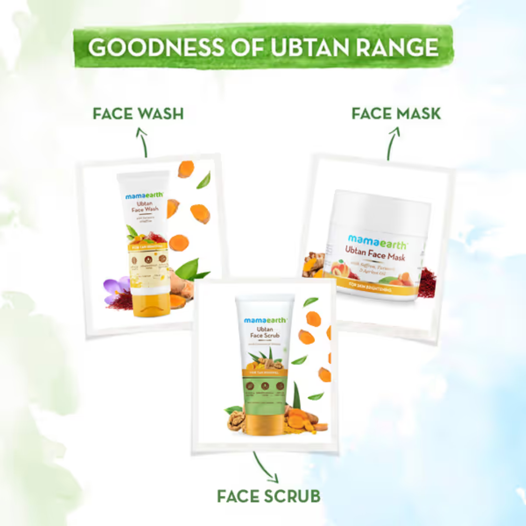 Mamaearth Ubtan Face Wash for Tan removal and Skin brightening 100 ml