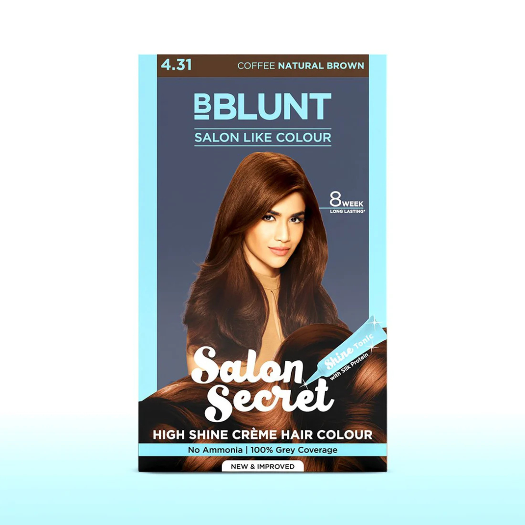 BBlunt Salon Secret High Shine Creme Hair Colour 50ml+50ml+8ml