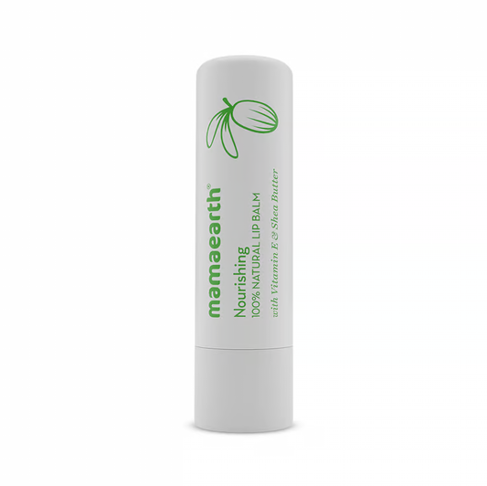 Mamaearth Nourishing 100% Natural Lip Balm with Vitamin E and Shea Butte