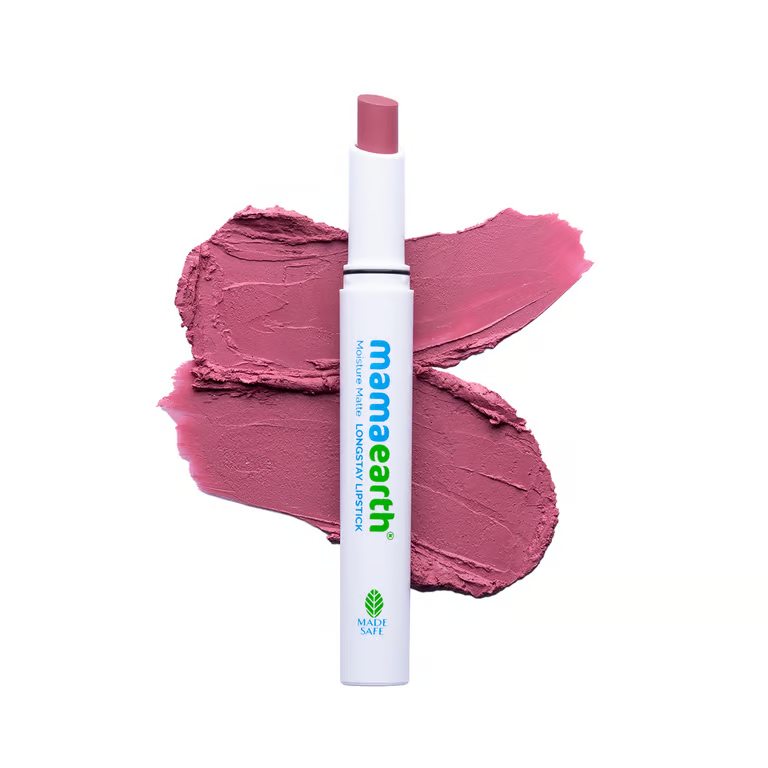 Mamaearth Moisture Matte Long Stay Lipstick - 2g | Pink Tulip