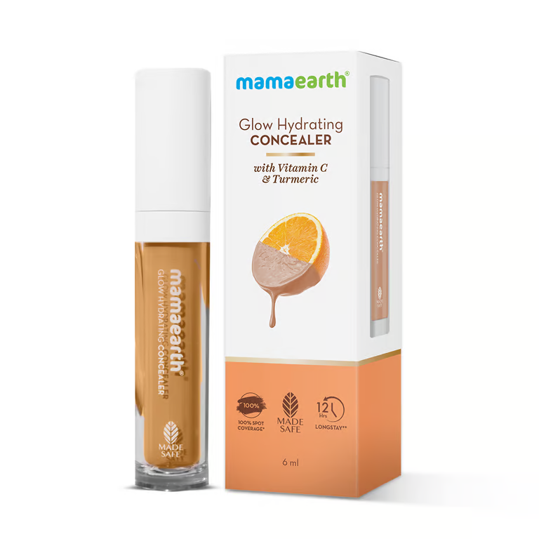 Mamaearth Glow Hydrating Concealer - 6 ml | Creme Glow