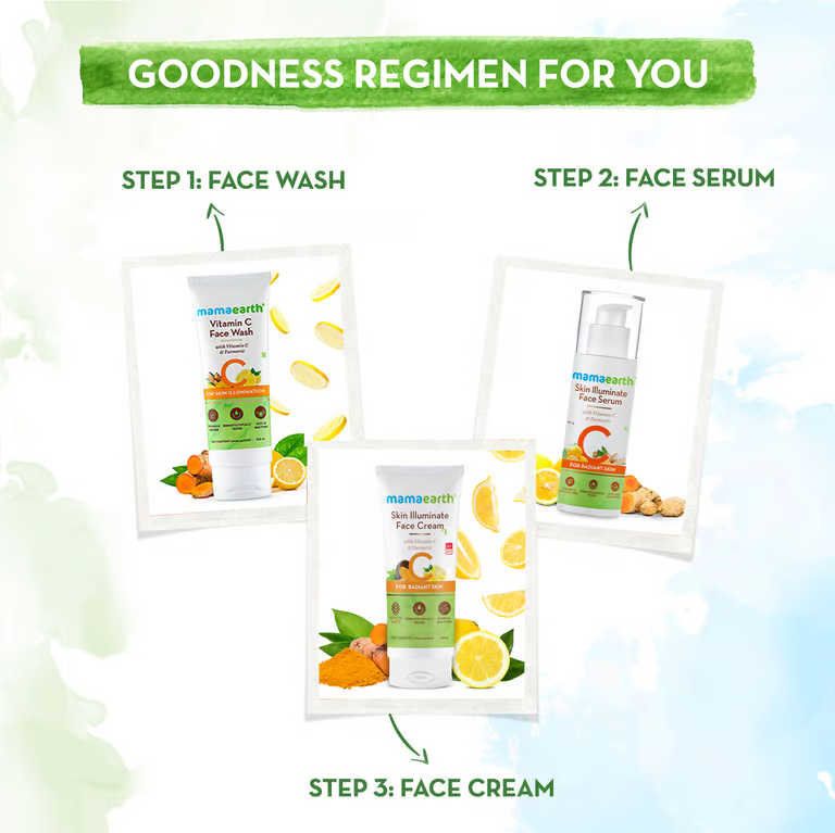 Mamaearth skin illuminate face cream goodness regimen for you