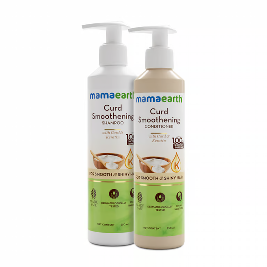 Mamaearth Curd Smoothening Shampoo and Conditioner Combo - 250ml + 250ml