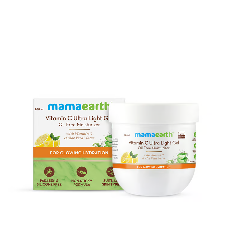 Mamaearth vitamin c ultra light gel oil free moisturizer