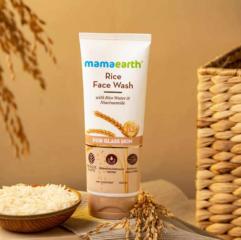 Mamaearth rice face wash with rice 