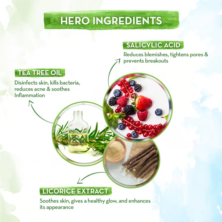 Mamaearth tea tree face serum hero ingredients