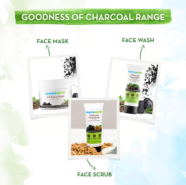 Mamaearth Charcoal Body Wash With Charcoal and Mint for Deep Cleansing - 300 ml