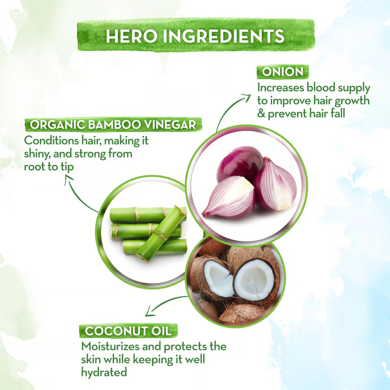 Mamaearth onion hair mask hero ingredients