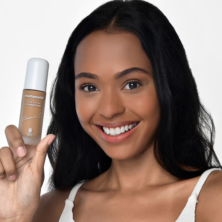 Glow Serum Foundation-Toffee Glow model post