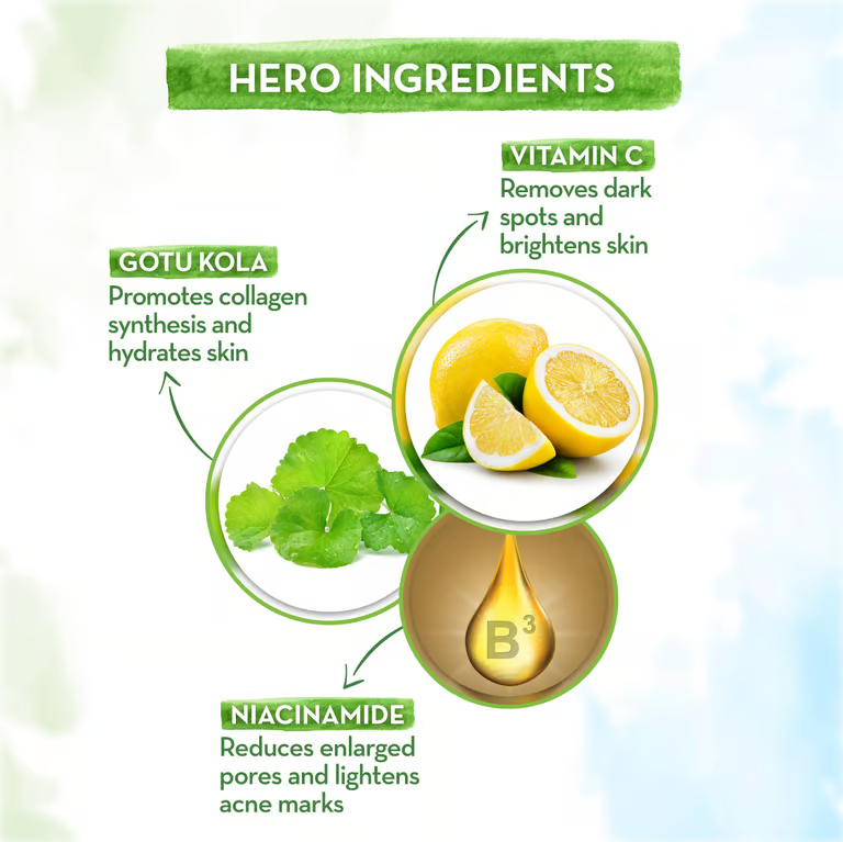 Hero ingredients of vitamin c night cream