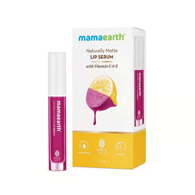 Mamaearth Naturally Matte Liquid Lipstick - 3 ml | Berryddict Magenta