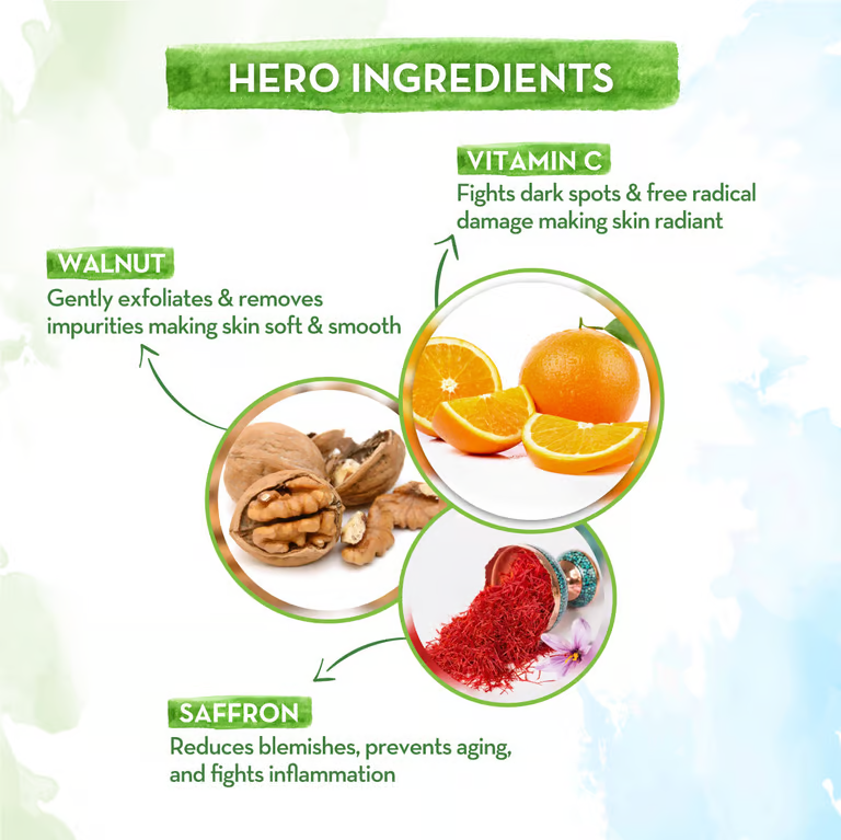 Mamaearth vitamin c face scrub hero ingredients