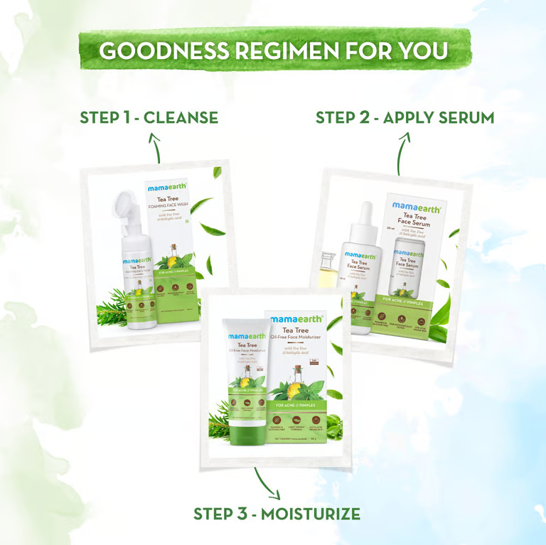 Mamaearth tea tree goodness regimen for you