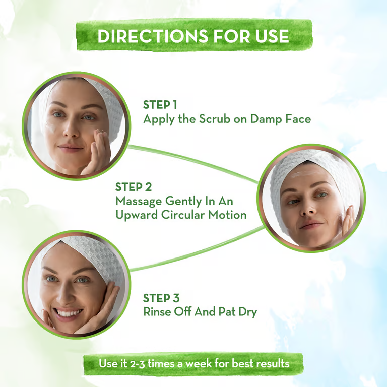 Mamaearth rice face scrub directions for use