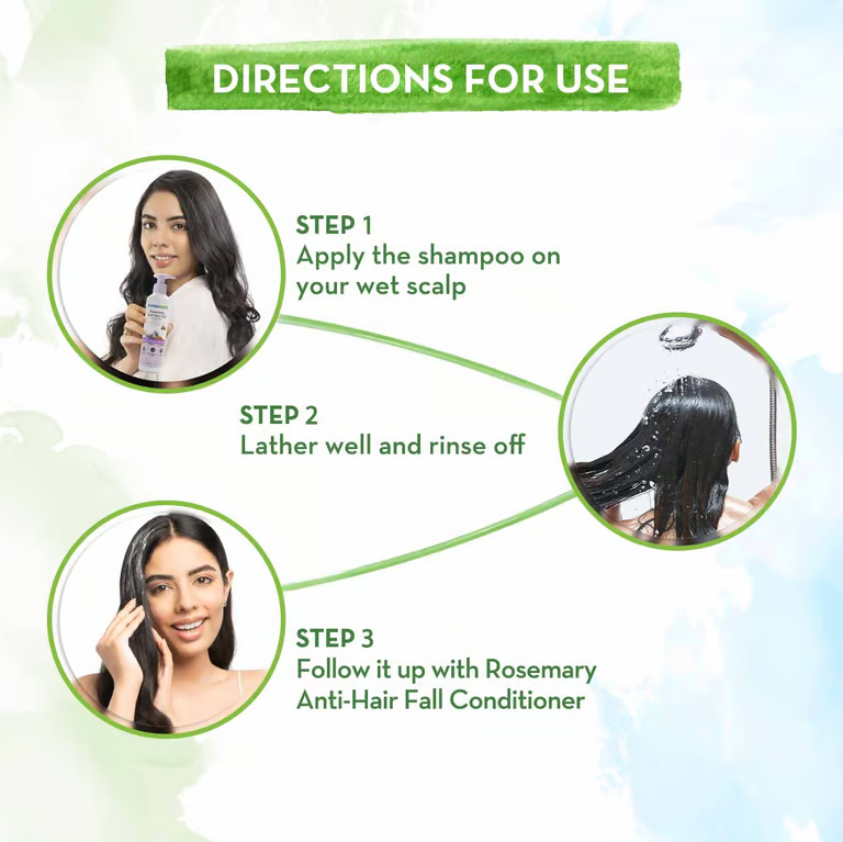 Rosemary Anti-Hair Fall Combo directions for use