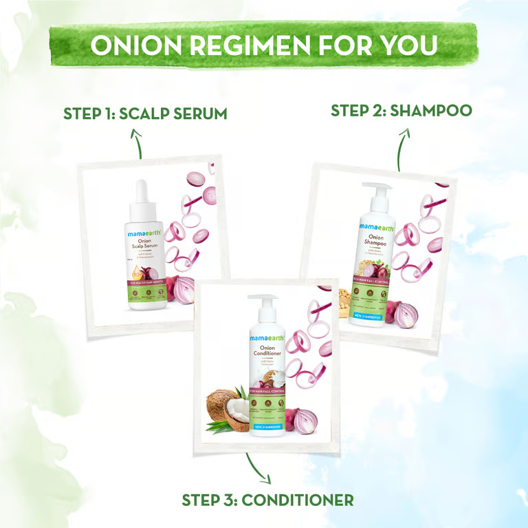 Mamaearth onion regimen for you