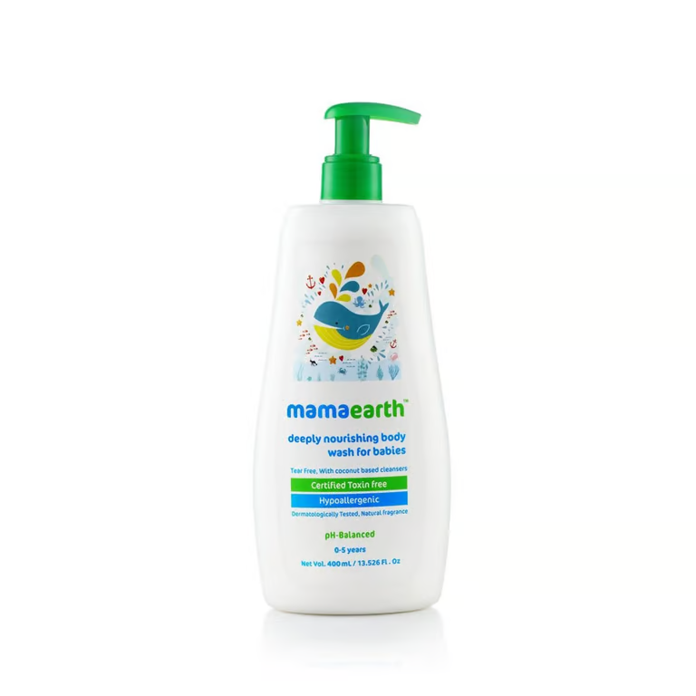 Mamaearth Deeply Nourishing Body Wash for babies - 400ml