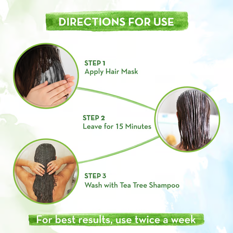 Mamaearth tea tree hair mask direction for use