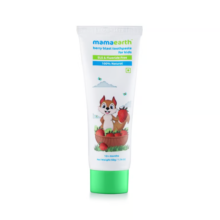 Mamaearth 100% Natural Berry Blast Toothpaste for Kids - 50g