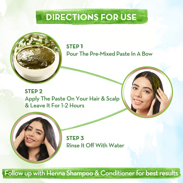 natural henna paste directions for use