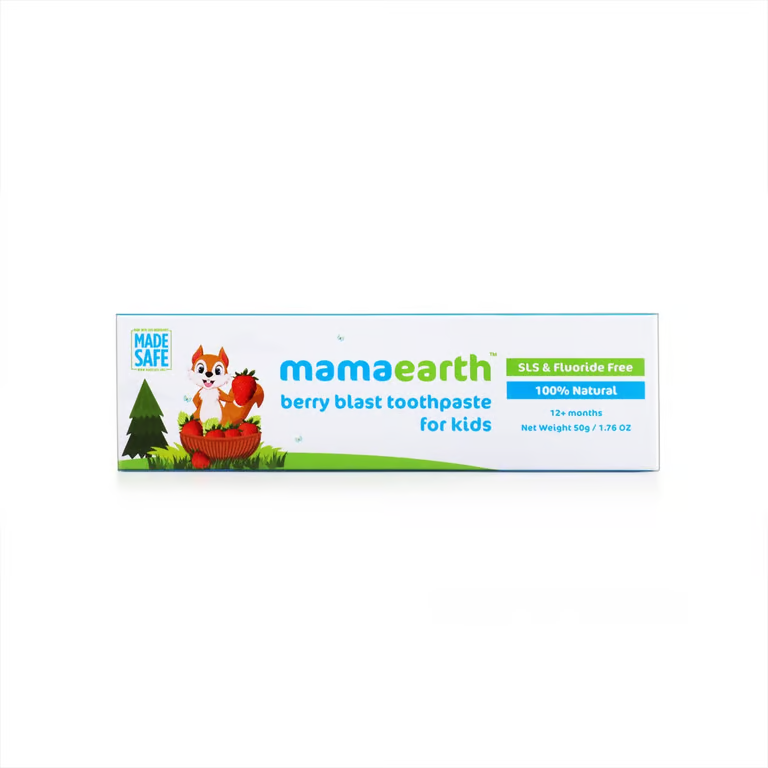 Mamaearth 100% Natural Berry Blast Toothpaste for Kids - 50g