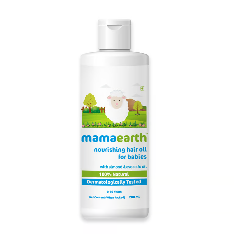 Mamaearth Nourishing Hair Oil for Babies with Almond and Avocado Oil - 200 ml