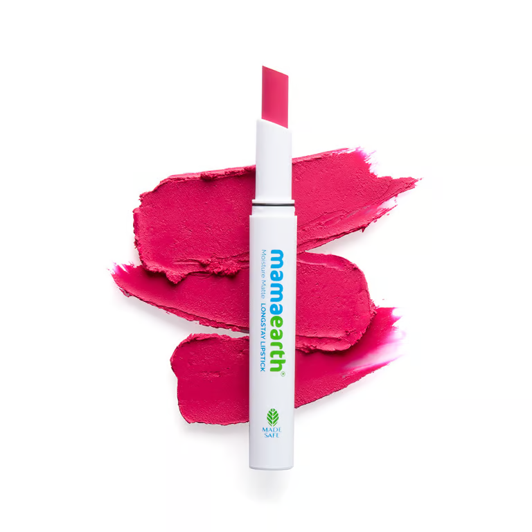 Mamaearth Moisture Matte Longstay Lipstick - 2g | Berrylicious Magenta