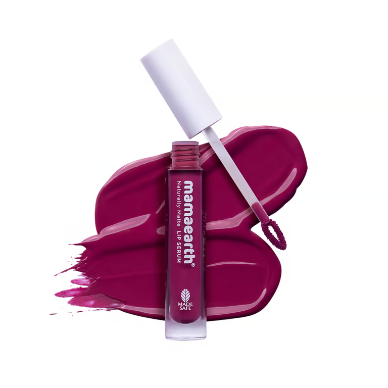 Mamaearth Naturally Matte Liquid Lipstick - 3 ml | Berryddict Magenta