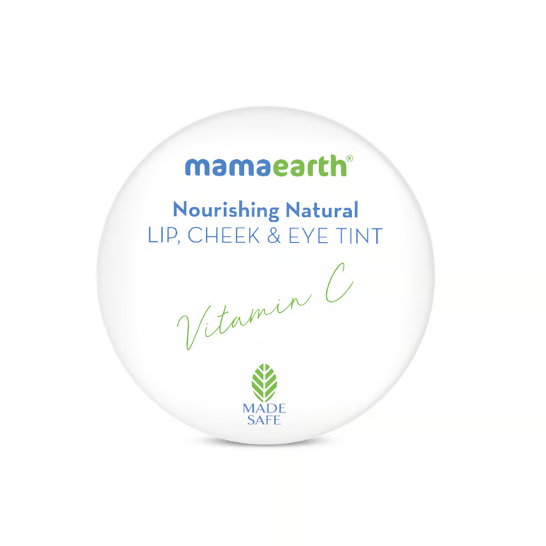 Mamaearth Nourishing Natural Lip Cheek & Eye Tint with Vitamin C & Cocoa | Coco Nude - 4 g