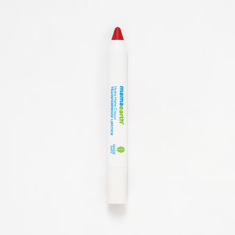 Mamaearth Hydra-Matte Crayon Transferproof Lipstick - 2.4 g - Raspberry Red